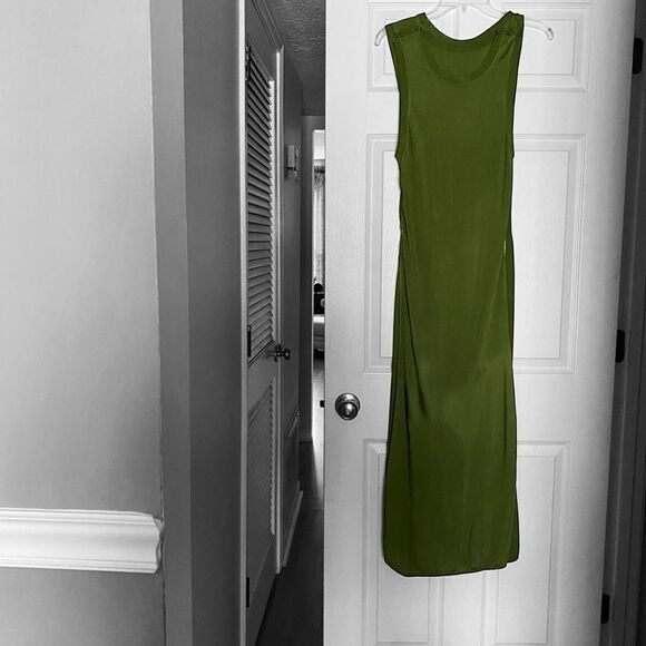 Atlein Collective Green Knit Midi Dress Size XL - Picture 6 of 8